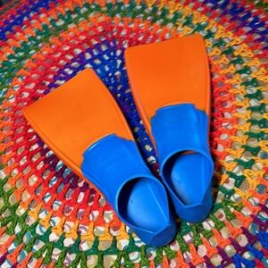 🏊‍♀️Finis XXS orange/blue long floating fins